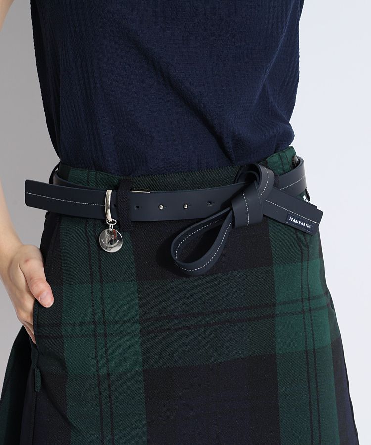 パーリーゲイツ PG レザーリボンベルト レディースゴルフウェア通販