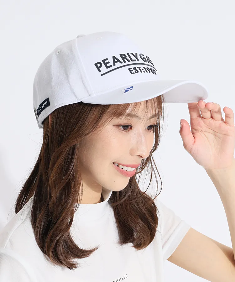 パーリーゲイツ PG ロゴデザインツイルキャップ レディースゴルフ