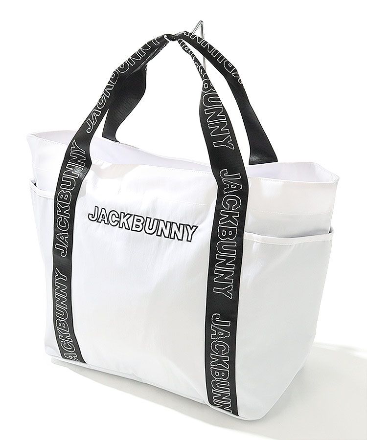 JACKBUNNY シルバー トートバッグ ジャックバニー JB ロゴ刺しゅう2WAY定番トートバッグ