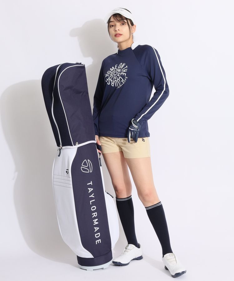 パーリーゲイツ　00 クロッフドパンツ　レディース　ネイビー　SS程度　春夏 パーリーゲイツ PG 【ストレッチ】デイジードットショートパンツ