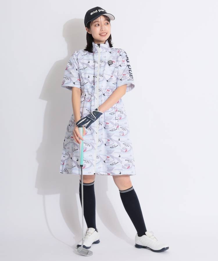 アンパスィ AP ロゴ刺しゅうレインキャップ レディースゴルフ