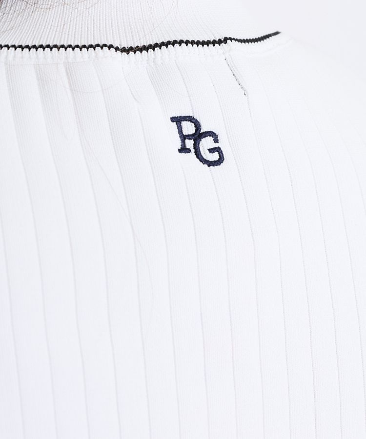 パーリーゲイツ PG 袖フリルモックネックノースリーブニット