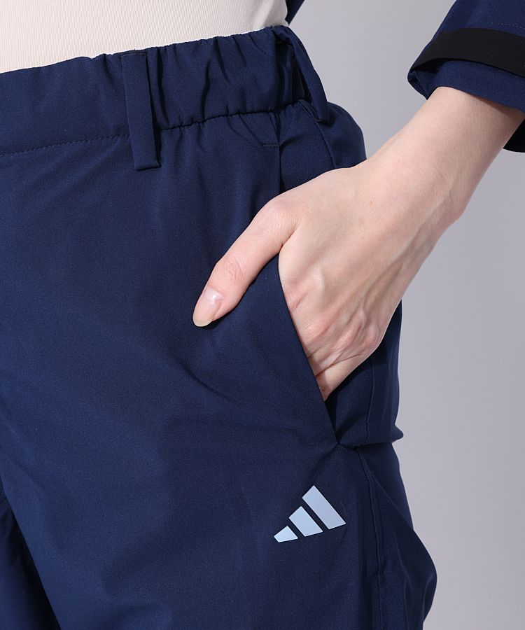 アディダスゴルフ AG 【透湿防水】収納袋付きスリーストライプレイン