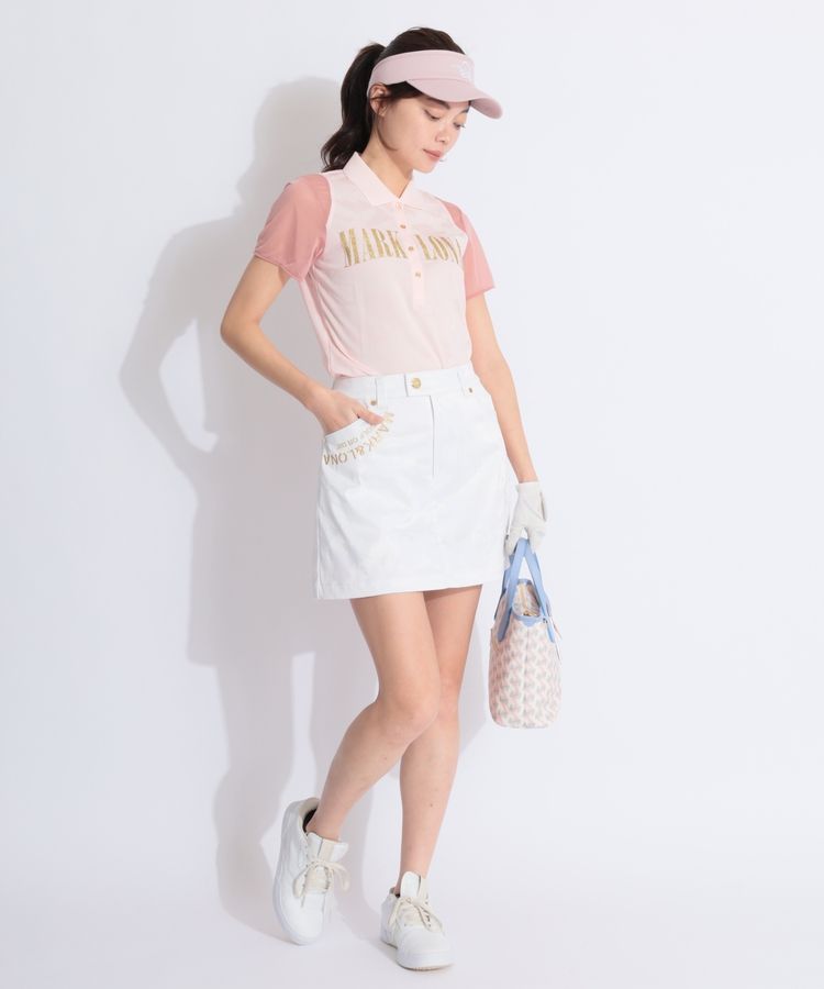 ★美品★MARK&LONA　シアー袖カモフラ半袖ポロシャツ　サイズ　40 ☆美品☆MARK&LONA シアー袖カモフラ半袖ポロシャツ サイズ 40